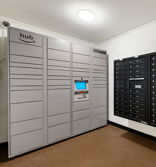 the oliver & wendell amazon hub and mail boxes