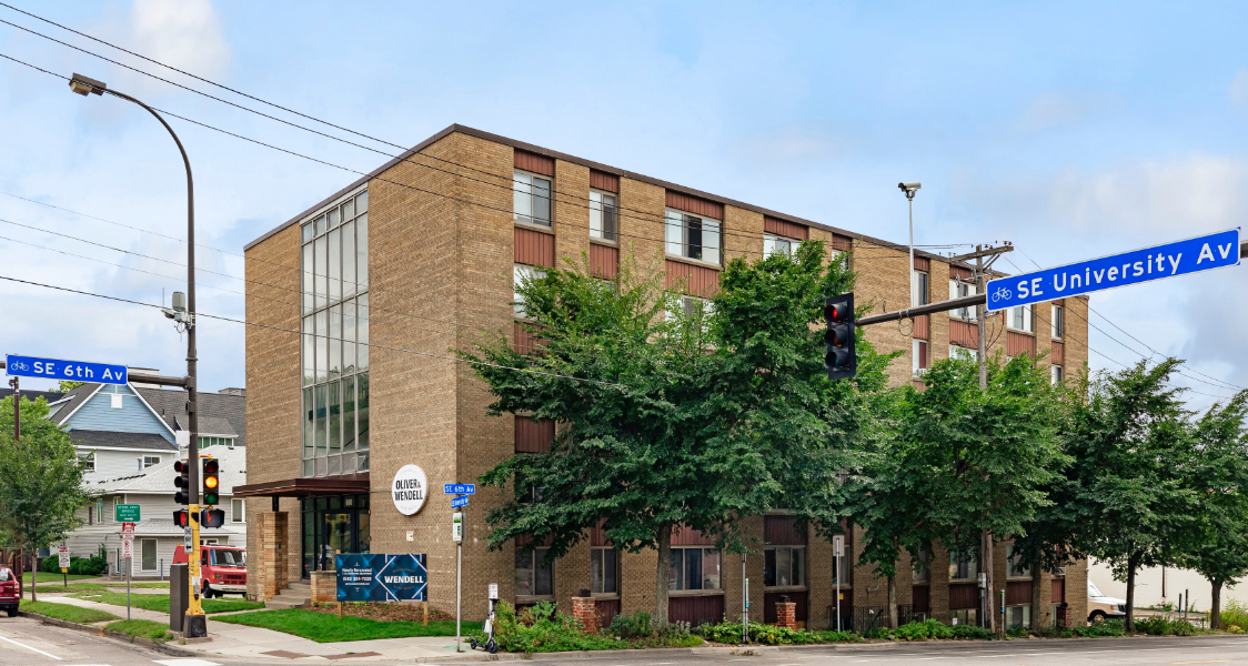 the building from the street